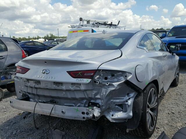 JN1EV7EK1HM360492 - 2017 INFINITI Q60 PREMIU SILVER photo 4