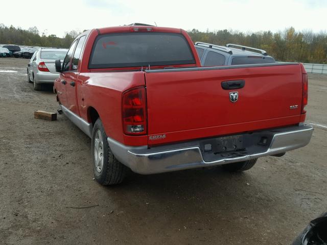 1D7HA18N55J619982 - 2005 DODGE RAM 1500 S RED photo 3