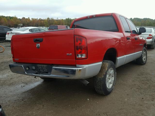 1D7HA18N55J619982 - 2005 DODGE RAM 1500 S RED photo 4