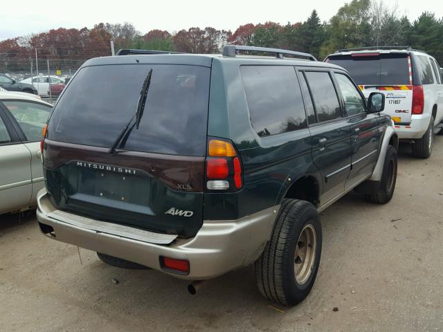 JA4MT31R52J015222 - 2002 MITSUBISHI MONTERO SP GREEN photo 4