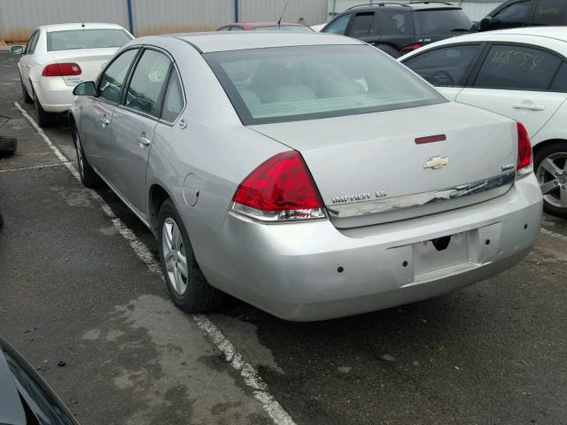 2G1WB58K389255842 - 2008 CHEVROLET IMPALA LS SILVER photo 3