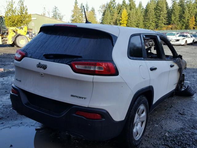 1C4PJMAB3HW664160 - 2017 JEEP CHEROKEE S WHITE photo 4