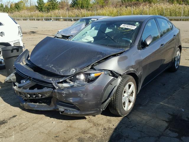 1C3CDFBB5FD236815 - 2015 DODGE DART SXT GRAY photo 2