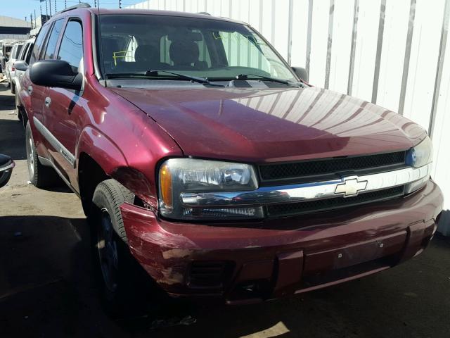 1GNDT13S242379631 - 2004 CHEVROLET TRAILBLAZE BURGUNDY photo 1