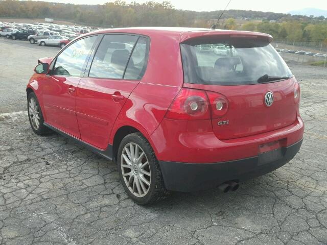 WVWHV71K87W122240 - 2007 VOLKSWAGEN NEW GTI RED photo 3