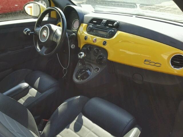 3C3CFFBRXCT291659 - 2012 FIAT 500 SPORT YELLOW photo 5