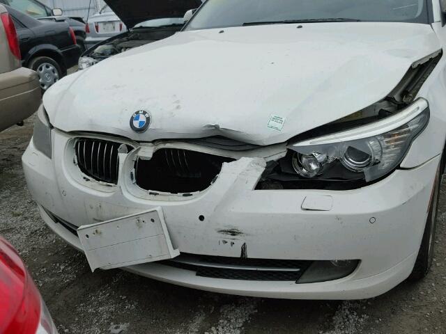 WBANV93578CW56013 - 2008 BMW 535 XI WHITE photo 9