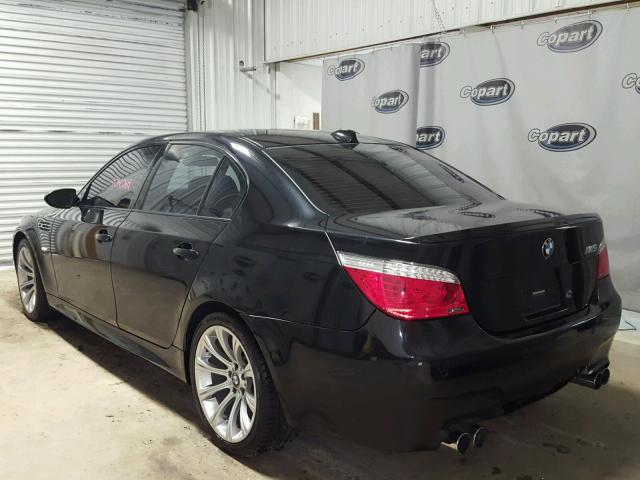 WBSNB935X8CX08397 - 2008 BMW M5 BLACK photo 3