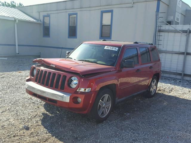 1J8FF48W17D395732 - 2007 JEEP PATRIOT LI RED photo 2