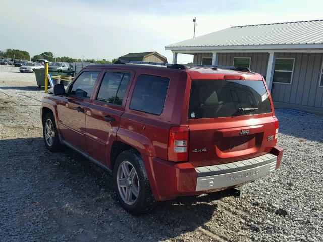 1J8FF48W17D395732 - 2007 JEEP PATRIOT LI RED photo 3