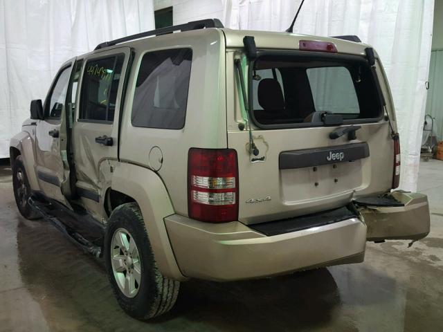 1J4PN2GK5BW588135 - 2011 JEEP LIBERTY SP TAN photo 3