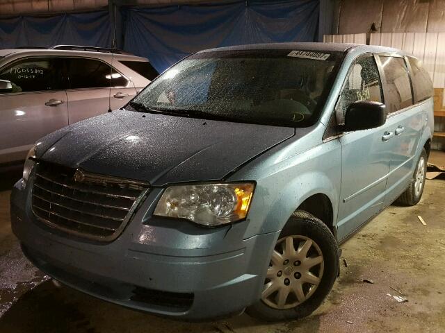 2A8HR44E09R656491 - 2009 CHRYSLER TOWN & COU BLUE photo 2