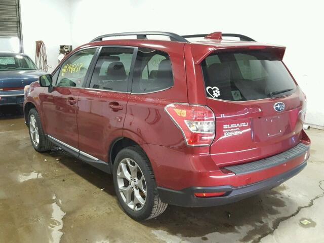 JF2SJAVC5GH494917 - 2016 SUBARU FORESTER 2 MAROON photo 3