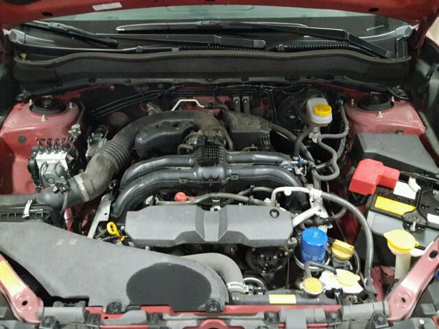 JF2SJAVC5GH494917 - 2016 SUBARU FORESTER 2 MAROON photo 7