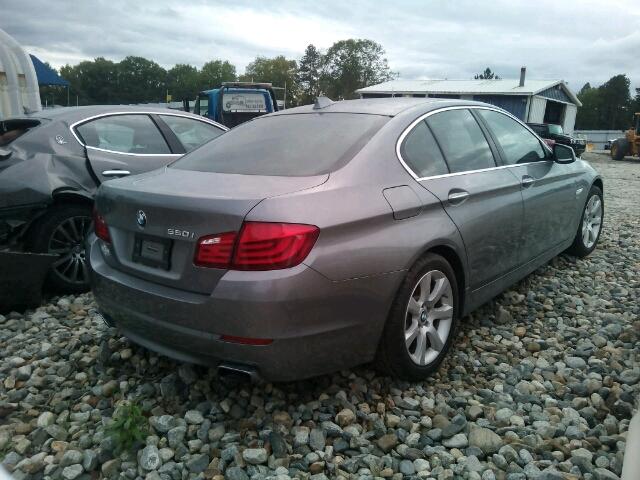 WBAFU9C56BC784161 - 2011 BMW 550 XI GRAY photo 4