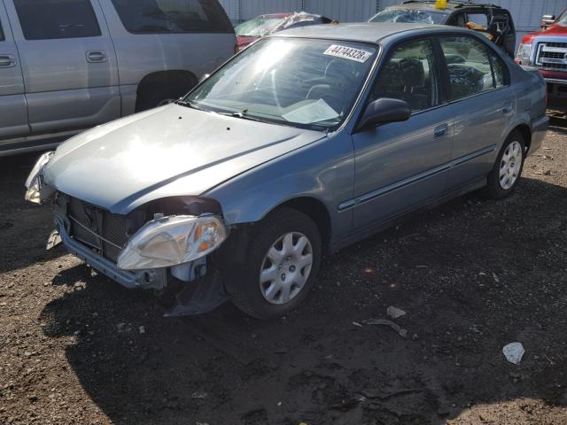 2HGEJ6619YH552112 - 2000 HONDA CIVIC BASE Mavi foto 2