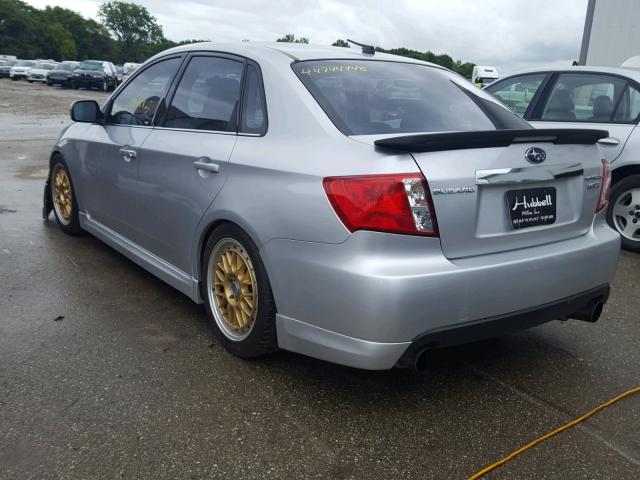 JF1GE75638G515444 - 2008 SUBARU IMPREZA WR SILVER photo 3