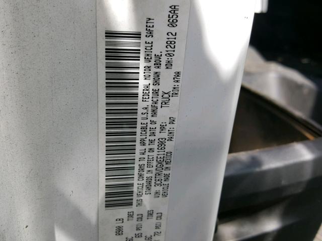 3C6TRVDGXEE116903 - 2014 RAM PROMASTER 白色 照片 10