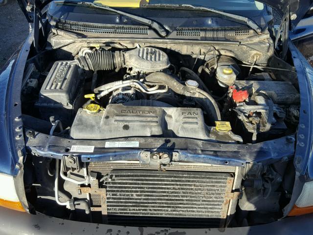 1B7FL16X32S686716 - 2002 DODGE DAKOTA BAS BLUE photo 7