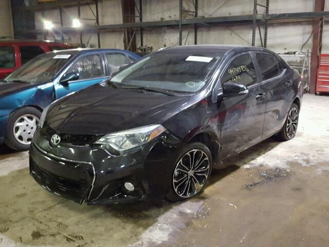 5YFBURHE3EP073023 - 2014 TOYOTA COROLLA L BLACK photo 2