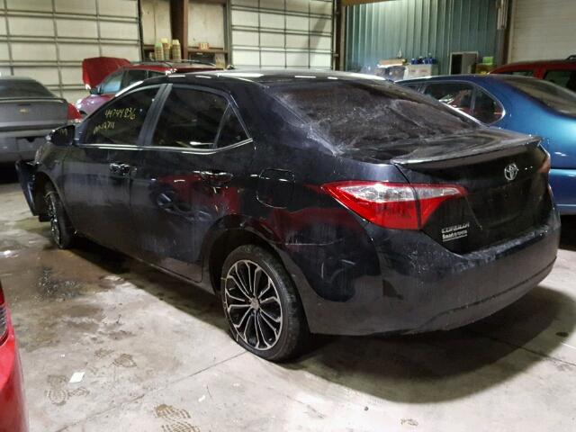 5YFBURHE3EP073023 - 2014 TOYOTA COROLLA L BLACK photo 3