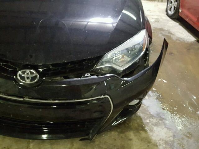 5YFBURHE3EP073023 - 2014 TOYOTA COROLLA L BLACK photo 9