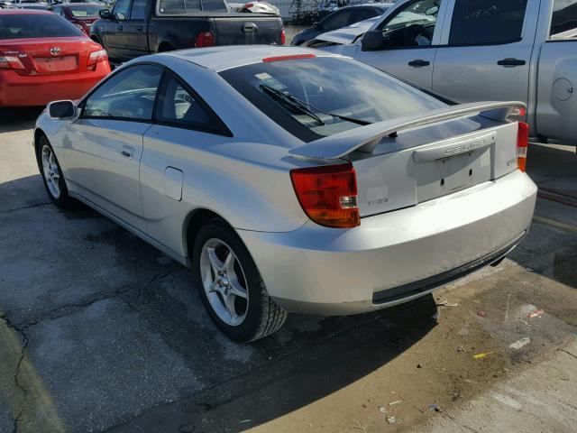 JTDDY32T5Y0027774 - 2000 TOYOTA CELICA GT- SILVER photo 3