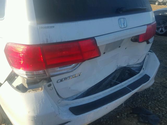 5FNRL3H76AB045089 - 2010 HONDA ODYSSEY EX WHITE photo 9