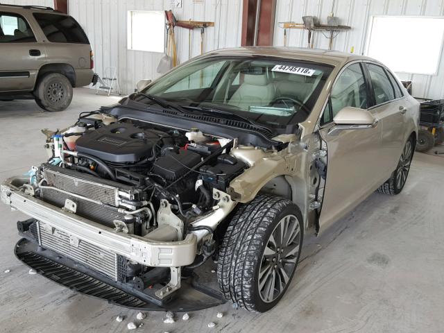 3LN6L5E91HR601771 - 2017 LINCOLN MKZ RESERV TAN photo 2