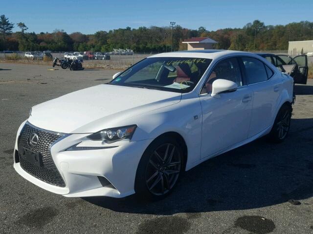 JTHCF1D20F5016951 - 2015 LEXUS IS 250 WHITE photo 2