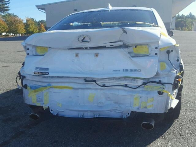 JTHCF1D20F5016951 - 2015 LEXUS IS 250 WHITE photo 9