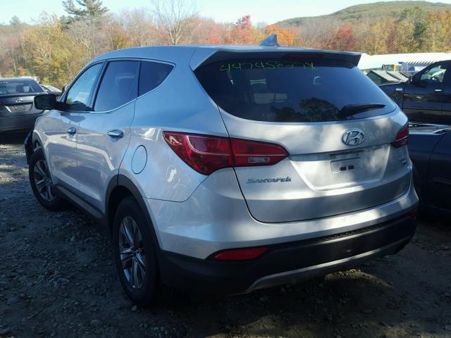 5XYZTDLB8GG377084 - 2016 HYUNDAI SANTA FE S SILVER photo 3