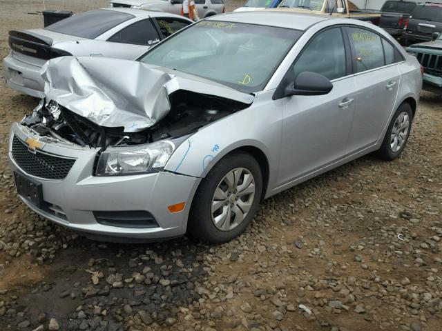 1G1PC5SH2C7244226 - 2012 CHEVROLET CRUZE LS SILVER photo 2