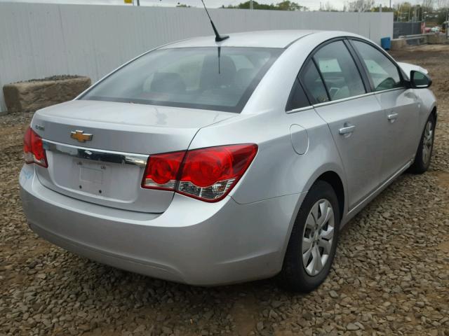 1G1PC5SH2C7244226 - 2012 CHEVROLET CRUZE LS SILVER photo 4