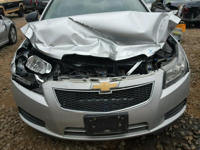 1G1PC5SH2C7244226 - 2012 CHEVROLET CRUZE LS SILVER photo 9