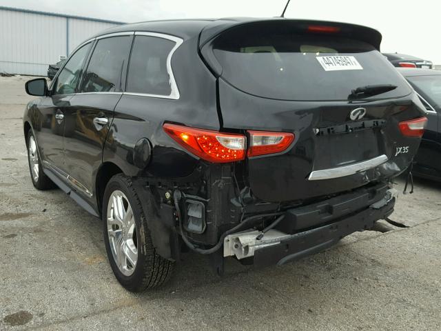 5N1AL0MM7DC308565 - 2013 INFINITI JX35 BASE BLACK photo 3