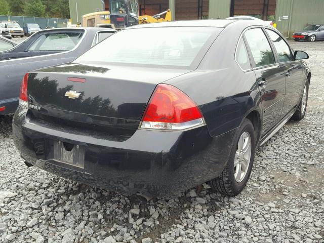 2G1WF5E31C1300687 - 2012 CHEVROLET IMPALA LS BLACK photo 4