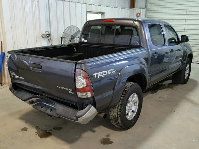 5TFJU4GN2DX046668 - 2013 TOYOTA TACOMA DOU CHARCOAL photo 4