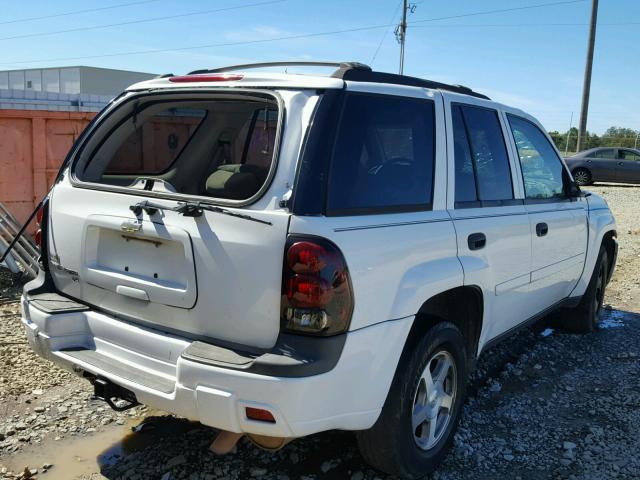 1GNDS13S362234037 - 2006 CHEVROLET TRAILBLAZE WHITE photo 4