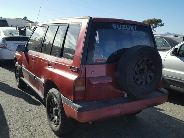 JS3TD03V0S4105935 - 1995 SUZUKI SIDEKICK J RED photo 3