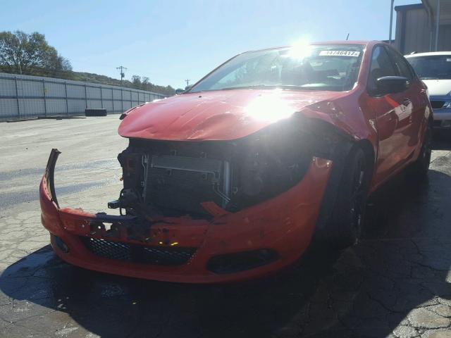 1C3CDFBB6GD704519 - 2016 DODGE DART SXT ORANGE photo 2