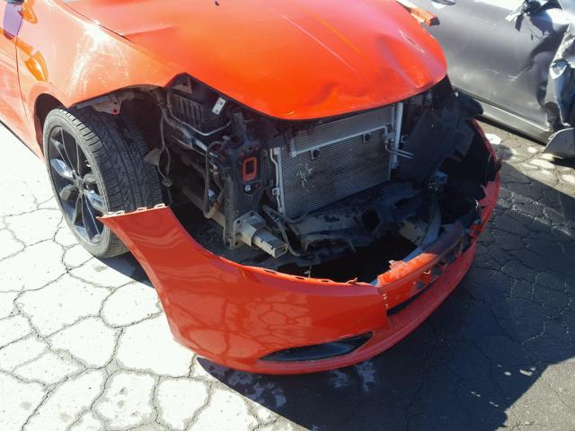 1C3CDFBB6GD704519 - 2016 DODGE DART SXT ORANGE photo 9