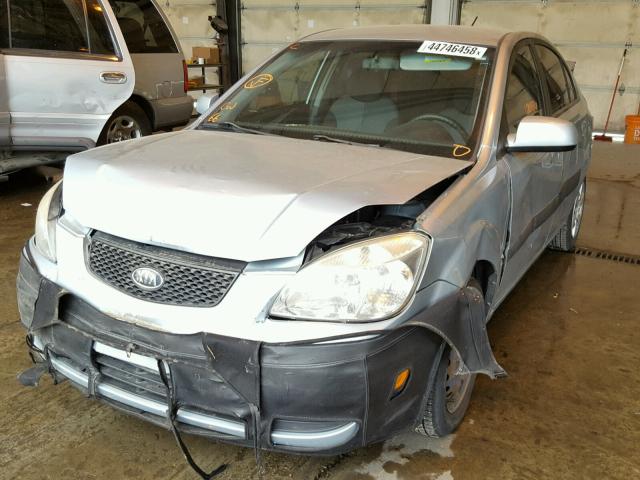 KNADE123366081885 - 2006 KIA RIO BLUE photo 2