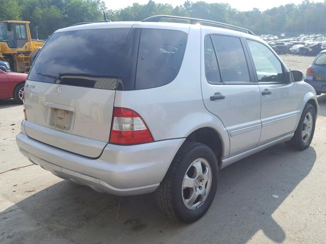 4JGAB57E43A413966 - 2003 MERCEDES-BENZ ML 350 SILVER photo 4