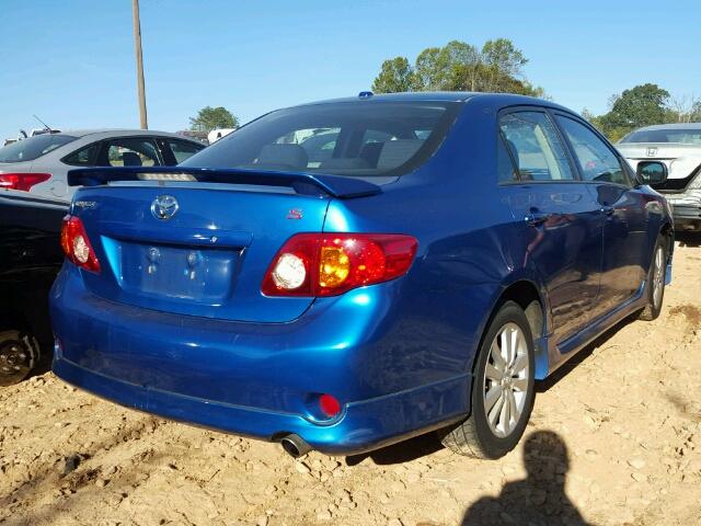 2T1BU4EE2AC286286 - 2010 TOYOTA COROLLA BA BLUE photo 4