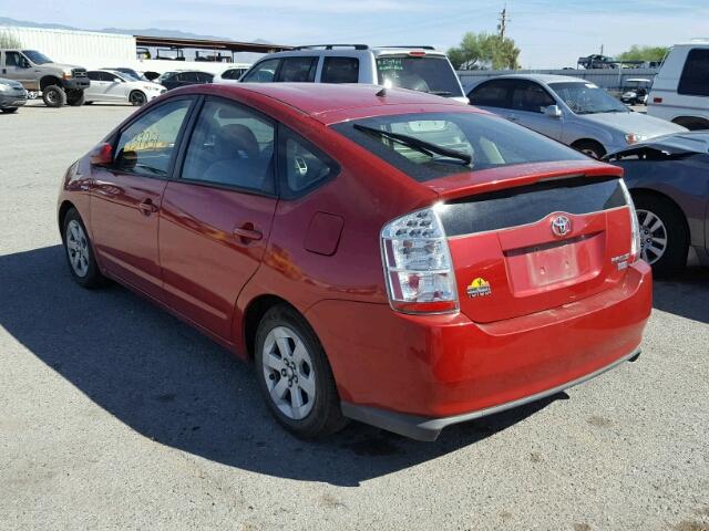 JTDKB20U773231729 - 2007 TOYOTA PRIUS RED photo 3