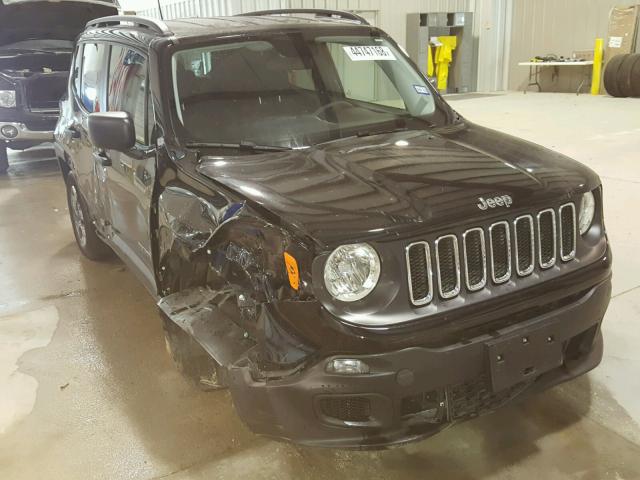 ZACCJAAB9HPF42557 - 2017 JEEP RENEGADE S BLACK photo 1