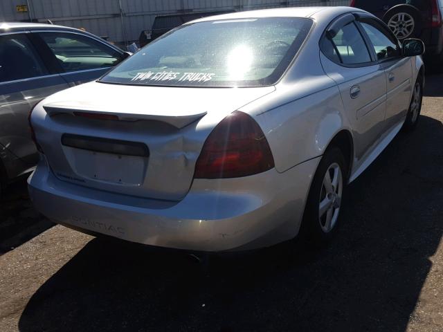 2G2WP522851344290 - 2005 PONTIAC GRAND PRIX SILVER photo 4