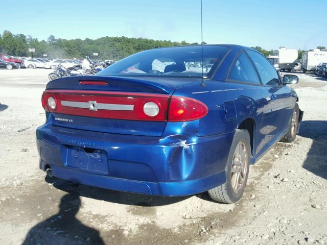 1G1JH12F337381187 - 2003 CHEVROLET CAVALIER BLUE photo 4