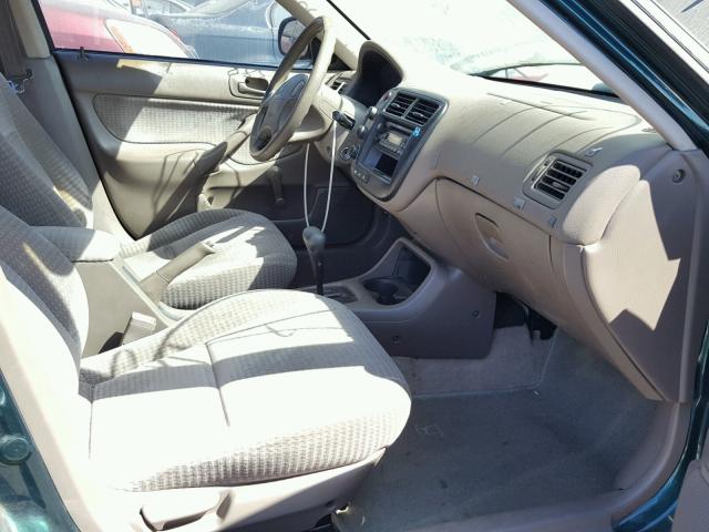 2HGEJ6617XH570106 - 1999 HONDA CIVIC BASE GREEN photo 5